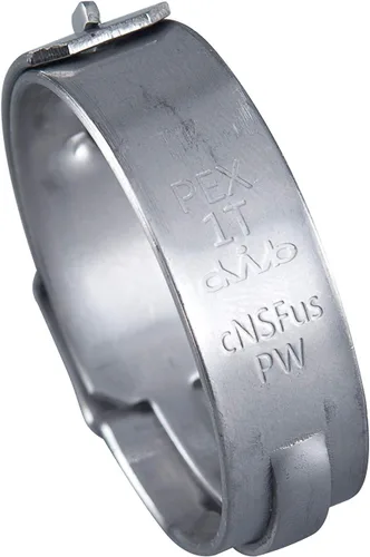 EFIELD - Anillos de abrazadera Pex de acero inoxidable de 1 pulgada para tubos/tuberías Pex (paquete de 10) (CLAMP013)