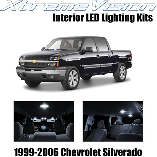 Vista 9 de XtremeVision LED interior para Chevy Silverado 1999-2006 (18 piezas) kit de LED interior azul + herramienta de instalación