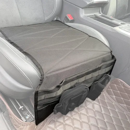 Vista 6 de Funda de transporte oculta para coche, soporte para pistola IWB, bolsillo para pistola subcompacto, bolsillo táctico Molle, asiento de vehículo