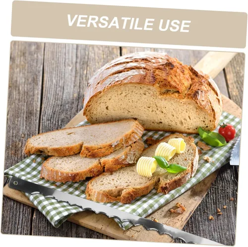 Vista 8 de Cuchillas de pan de repuesto 8 piezas de cuchillo de arco dentado para pan masa madre pastel horneado casero