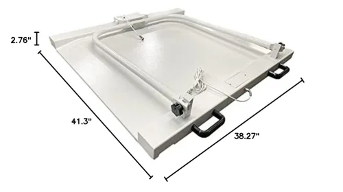 Vista 10 de VisionTechShop MVW1 - Plataforma de báscula para silla de ruedas resistente, 1000 libras x 0.5 libras, mango plegable integrado y ruedas para una