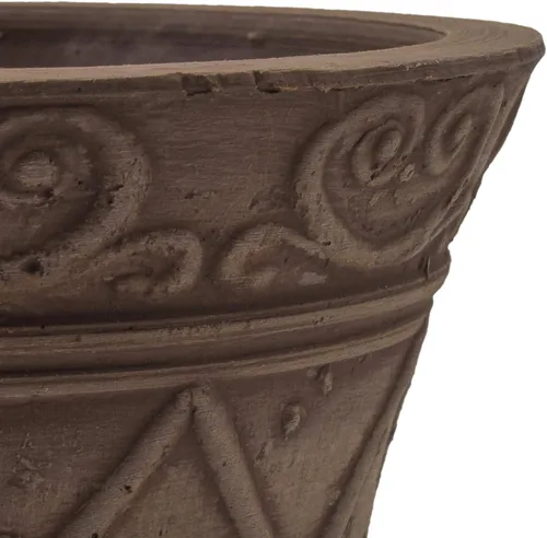 Vista 3 de PSW Pot Collection Maceta de 4 pulgadas para plantas y jardines de interior y exterior, 4 pulgadas, chocolate