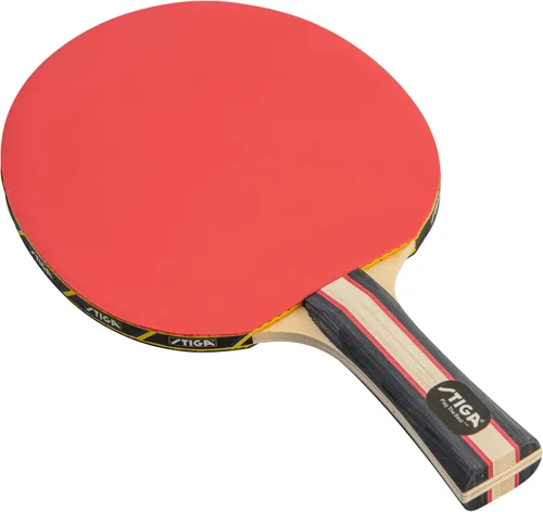 Vista 15 de STIGA Performance 2 or 4 Player Table Tennis Set – USATT Approved Rackets and 3-Star Balls – 5-Ply Blade & Flared Handle – Perfect for Skill