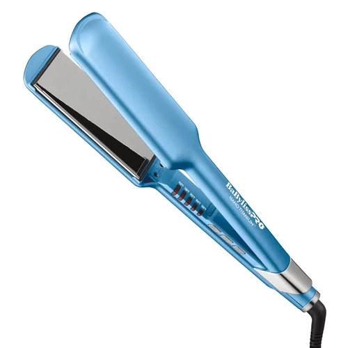 Vista 9 de BabylissPRO Nano Titanium Ultra-Sleek Hair Straightener, Flat Iron for All Hair Types Azul