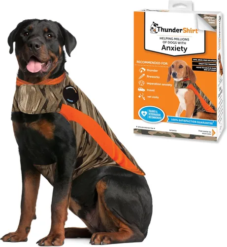 Vista 14 de ThunderShirt para perros, XX Pequeño, Polo azul - Chaleco calmante para el alivio de la ansiedad en perros