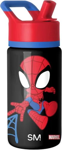 Vista 21 de Simple Modern - Botella de agua para niños de la colección Summit con tapa con pajilla DC Comics Batman 14 onzas, taza de acero inoxidable aislada