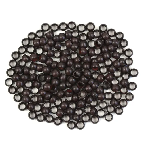 Vista 22 de 200 cuentas nano de 0.118 pulgadas (0.118 in), microenlaces de cobre, nano anillos, cuentas de cabello para extensiones de cabello (rubio oscuro)