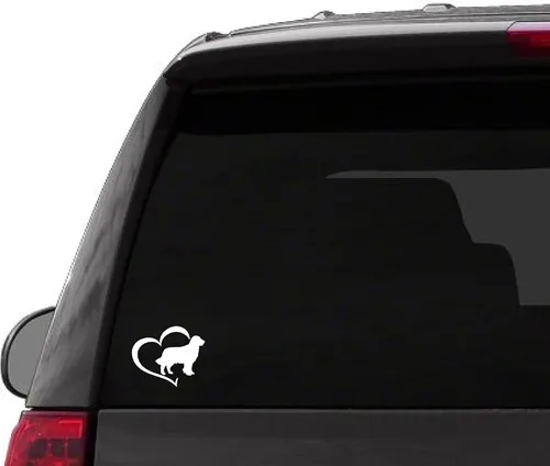 Adhesivo para camión de coche - Golden Retriever love - amante de las mascotas de los perros