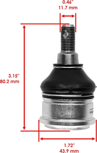 Vista 2 de Caltric Rótula delantera superior e inferior compatible con Honda Pioneer 700-4 SXS700M4 2017-2023