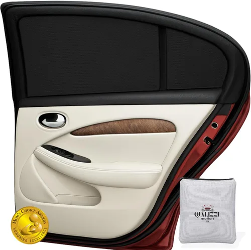 Vista 12 de Qualizzi® - Parasol para ventanas de utilitarios, tamaño XL, 14 tamaños, malla elástica y respirable para acampar, privacidad, insectos, protección