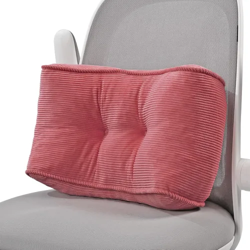Vista 12 de Almohada de apoyo lumbar para silla de escritorio de estudio, almohada de apoyo de espuma de látex natural tamaño bocado para aliviar el dolor