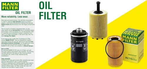 Vista 2 de Mann Set de 4 filtros de aceite de motor para Mini Cooper R55 R56 R57 R58 R59 R60 R61