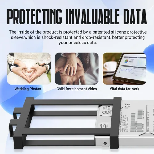 Vista 5 de Disco Duro Externo Portátil de Almacenamiento Expansión Móvil HDD USB 3.0 para PC, Mac, Escritorio, Portátil, PS4, PS5, Xbox One X/S, Xbox 360, Xbox