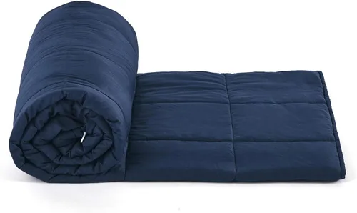 Vista 2 de TONGDADA - Manta con peso, para el hogar (blanca, de 40 x 60 pulgadas, 5 libras)