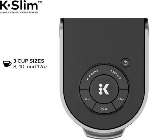 Vista 6 de Keurig - Cafetera K-Slim para Cápsulas K-Cup de Folgers Black Silk, café oscuro tostado, 72 cápsulas K-Cup