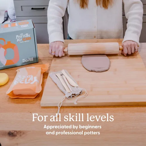 Vista 4 de Sculpd Arcilla seca al aire – Arcilla para esculpir y modelar de alta calidad para artes y manualidades – Arcilla suave autoendurecible