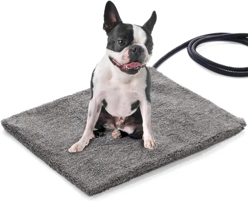 Vista 10 de MARUNDA Almohadilla térmica para mascotas, almohadilla térmica para gatos impermeable para interiores, temperatura constante automática, cable