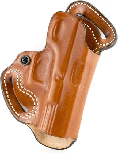 Vista 2 de Desantis Pequeño de la funda trasera para Glock 17/SW99 mano derecha bronceado