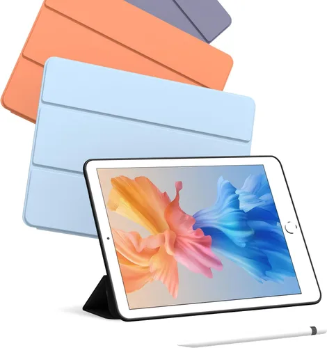 Vista 7 de Funda para iPad Air 2 (2.ª generación) de 9.7 pulgadas, ligera, delgada, función de reposo/activación automática con soporte de triple pliegue
