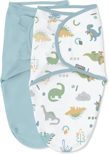 Vista 32 de SwaddleMe by Ingenuity Comfort Pack - Juego de arrullos para bebé, tamaño 0-3 meses, 5-14 libras, SwaddleMe Pod, Arrullo Original, saco de noche