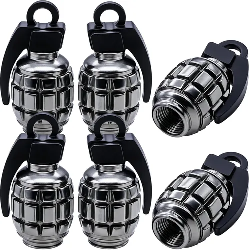 Vista 106 de 4 tapas de válvula de neumático, cubiertas universales de válvula de neumático de aleación de aluminio para automóviles, camiones, SUV, Negro