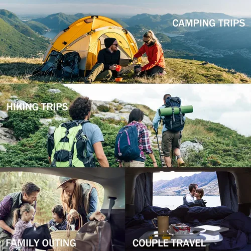 Vista 7 de Ultralight Down Sleeping Bag for Adults with 600 Fill Power, Compact All Seasons Sleeping Bag for Backpacking, Hiking and Camping