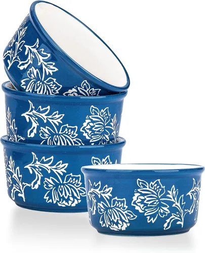 Vista 8 de Wisenvoy Ramekins Creme Brulee Ramekins Ramekins - Ramekins de cerámica para horno (8 onzas)