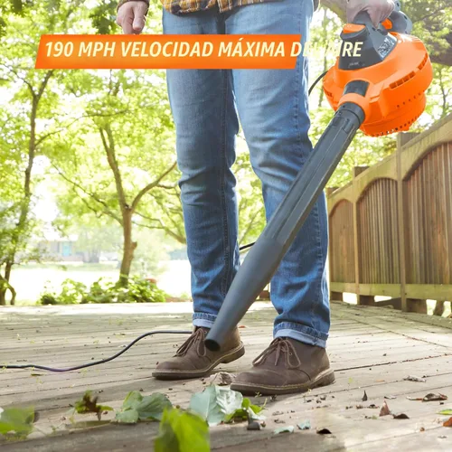 Vista 5 de Armor All VBV809 0901 - Aspiradora húmeda/seca de 8 galones y 4.5 HP con soplador desmontable, naranja