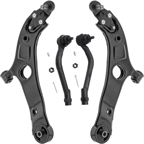 Vista 197 de Detroit Axle - Ejes de eje delantero izquierdo derecho CV + brazos de control delanteros inferiores de repuesto para Ford Focus 2000-2004 - Juego