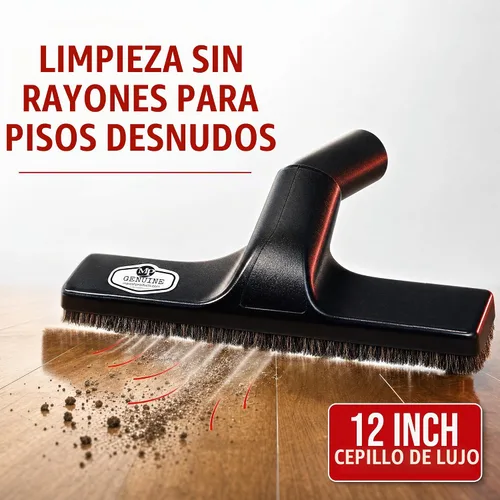Vista 3 de MP Maresh Products Partes y Accesorios Genuinos Deluxe de Cepillo - Cepillo de Pelo de Caballo, Aspiradora Húmeda y Seca, Sistema de Aspiradora