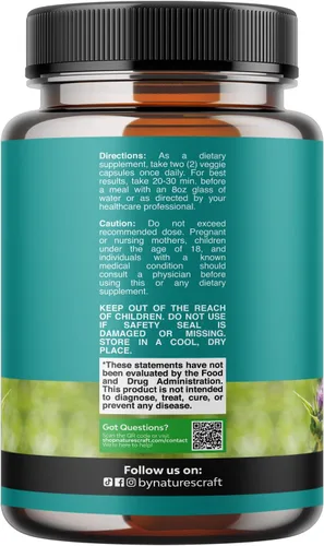 Vista 2 de Complejo de desintoxicación y reparación de limpieza hepática - Suplemento de apoyo hepático a base de hierbas con extracto de alcachofa de cardo