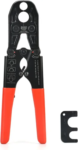 Vista 8 de Juego de tenazas y anillos de cobre para conexión de caño Pex de 1/2 y 3/4 pulgadas - Compatible con Sharkbite, Watts, Apollo y todos los estándares