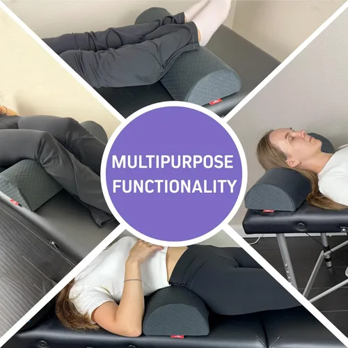 Vista 6 de Almohada de cabeza + almohada de piernas Almohada curvada de espuma viscoelástica con soporte para cuello y espalda Almohada de refuerzo