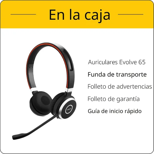 Vista 2 de Jabra Evolve 65 Mono MS, soporte de carga y enlace 370 - Audífonos con micrófono profesionales