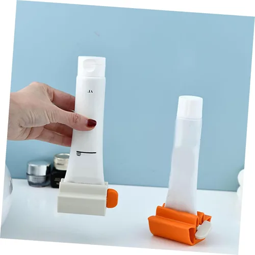 Vista 9 de Healifty 4 piezas de tubo de pasta de dientes para dispensar pasta de dientes fácil para accesorios de baño, incluye