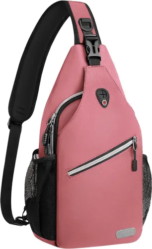 Vista 16 de Mosiso - Mochila bandolera multiusos, para viajes, senderismo, etc.