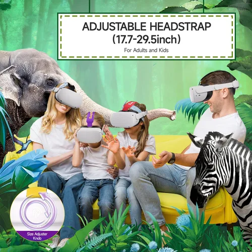 Vista 6 de EasySMX Q20 Headset Strap for Quest 2 - Accessories for Quest 2 - Lite Design for Improved Comfort Support, Heat Dissipating Materials, Rebust Side