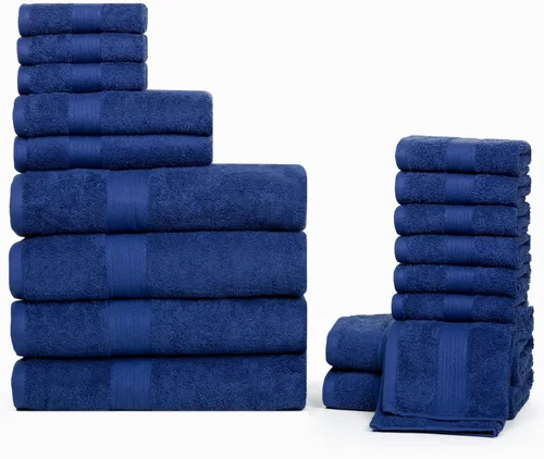 Vista 7 de Ample Decor Toallas de baño 100% algodón, 30 x 54 pulgadas, 600 GSM, toallas de baño suaves de secado rápido, 4 piezas, color beige