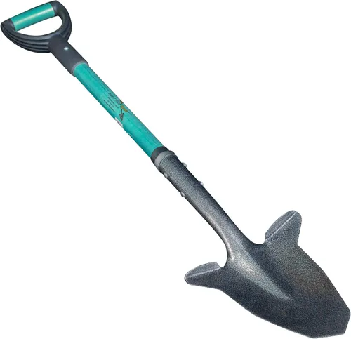 Vista 3 de Spear Head Spade SHFD3 - Pala de jardín de lavanda de 40 pulgadas, pala de jardinería con hoja biselada de 9 x 11 pulgadas, mango largo de fibra