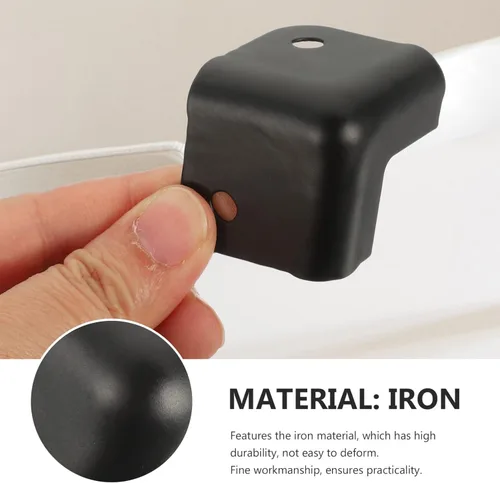 Vista 4 de DOITOOL Accesorios de audio 16 protectores de esquina de caja de metal, protector de esquina de mesa de cobre, protector de parachoques de esquina