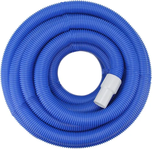 Manguera de vacío de piscina de PE moldeada por soplado azul con puño giratorio de 25 pies x 1.5 pulgadas