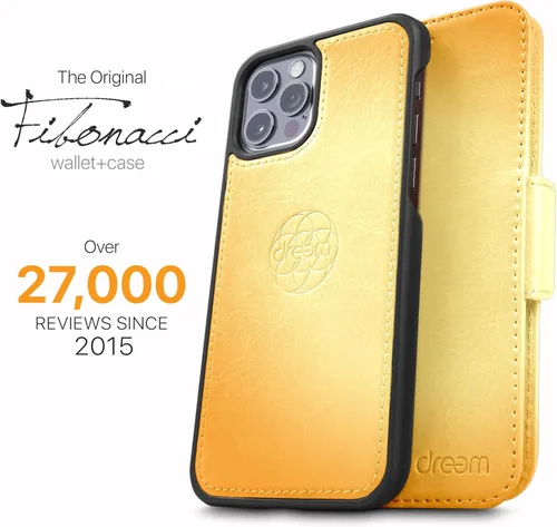 Vista 4 de Dreem Fibonacci - Funda tipo cartera para iPhone 13 Pro Max Funda 2 en 1 a prueba de golpes y funda desmontable de piel vegana, compatible