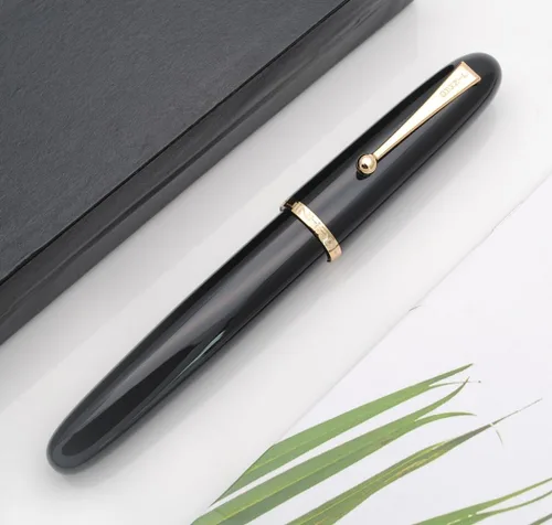 Vista 5 de Pluma estilográfica Jinhao 9019 serie Dadao con convertidor de tinta de alta capacidad (negro, punta media de 0.7mm)