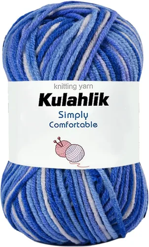 Vista 29 de Hilo acrílico de 1.76 oz (1 x 1.76 oz) para tejer y tejer, hilo de hilo degradado colorido, 1 rollo de madejas, hilo acrílico multicolor, perfecto