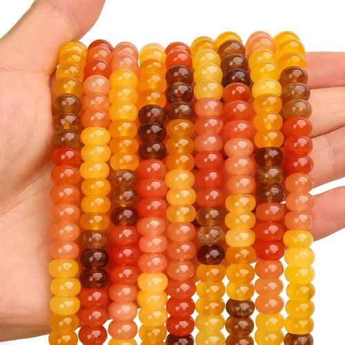 Vista 12 de BONNY BOXX 1 hebra (150 piezas) Cuentas naturales de turquesa africana de 2 * 4 mm, cuentas de disco de ábaco de piedra natural, cuentas sueltas