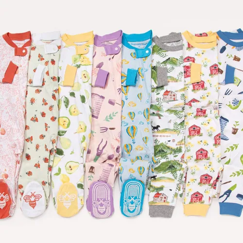 Vista 3 de Burts Bees - Conjunto de pijama para bebé camiseta y pantalón de 2 piezas 100 algodón orgánico