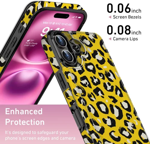 Vista 410 de LETO para iPhone 15 Pro Funda tipo cartera - Tapa tipo folio con patada - Diseños de moda - Tarjetero - Funda protectora para mujeres y niñas - 6.1