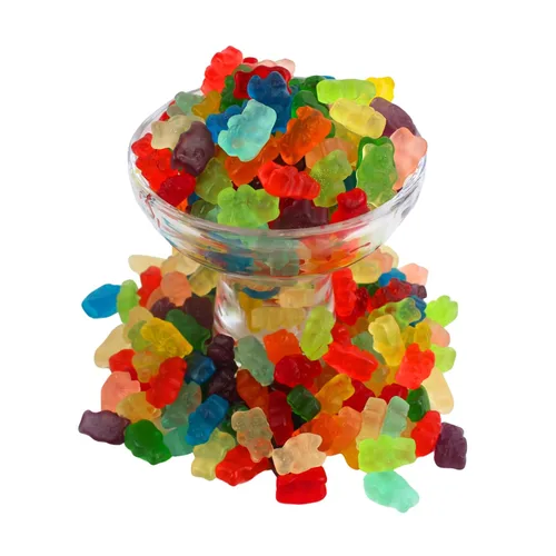 Vista 5 de Mezcla de ositos de gomita gourmet con sabor surtido, Mega Mix Fruity Gummy Bears Candy - Delicioso surtido de textura suave (2 libras)