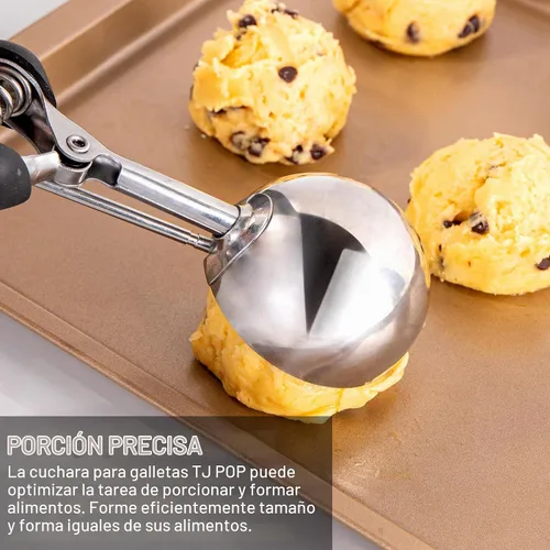 Vista 5 de Cookie Scoop Set 1 Tablespoon, Size #60 Cookie Dough Scooper for Baking, 15 ml/0.5 oz Ice Cream Scoop, Acrylic Scoop, Comfortable Grip