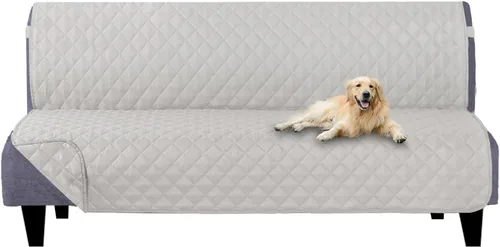 Vista 150 de U-NICE HOME Funda para sillón reclinable, reversible, con correas elásticas, resistente al agua, protege de perros y mascotas, sillón pequeño